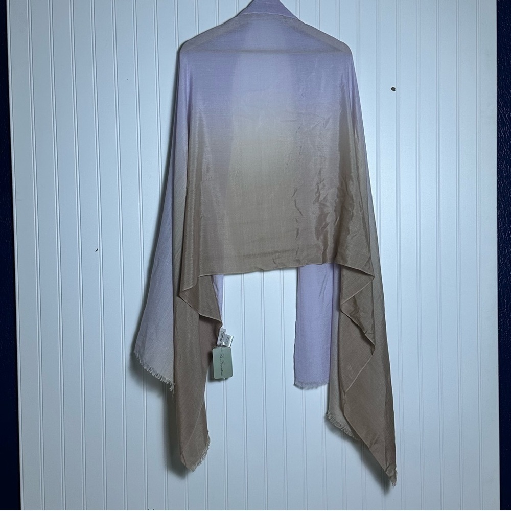 La Fiorentina Women’s Scarf Wraps 🧣 NWT Brown Purple One Size Wool Silk